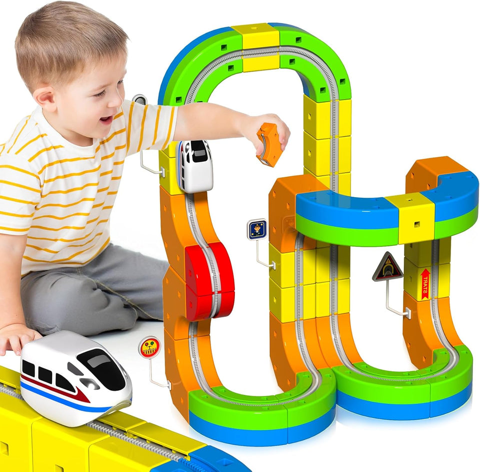 This Magnetic Train Truck Builder Set (48 Pcs)