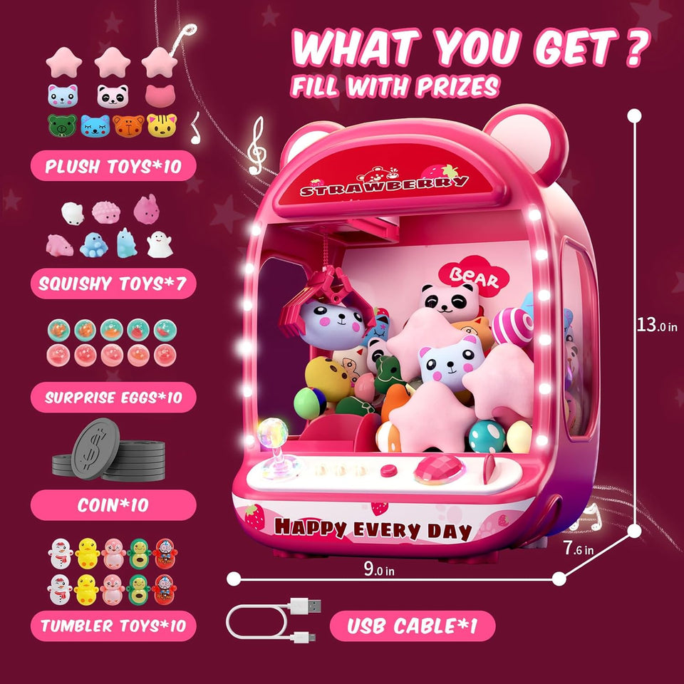 Claws Machine Toy with LED Lights & Sound (60-Second Challenge)