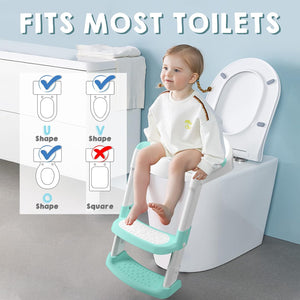 Toilet Potty Training Seat with Step Stool Ladder