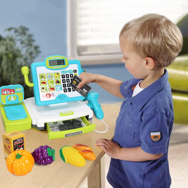 Pretend Play Calculator Cash Register Supermarket Toy