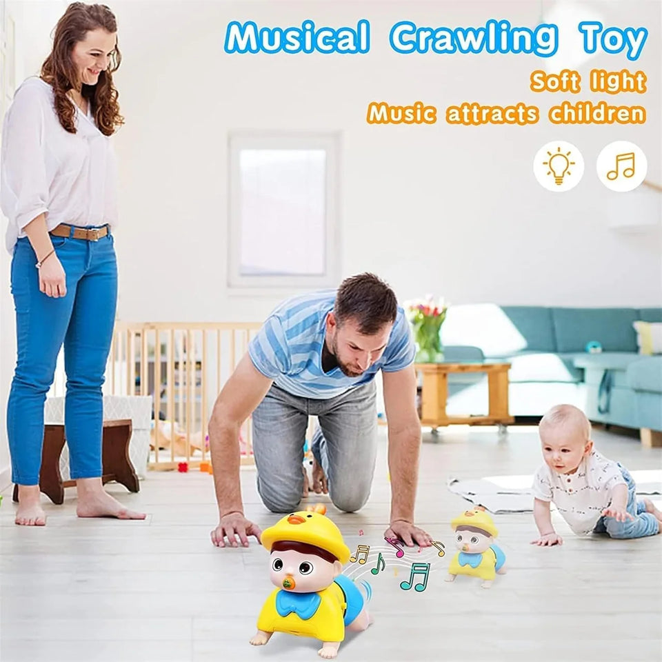 Baby Crawling Boy With Light And Sound