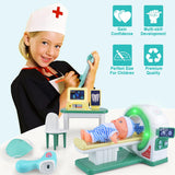 Realistic Pretend Play Doctor Kit with Toy Stethoscope and Medical Tools