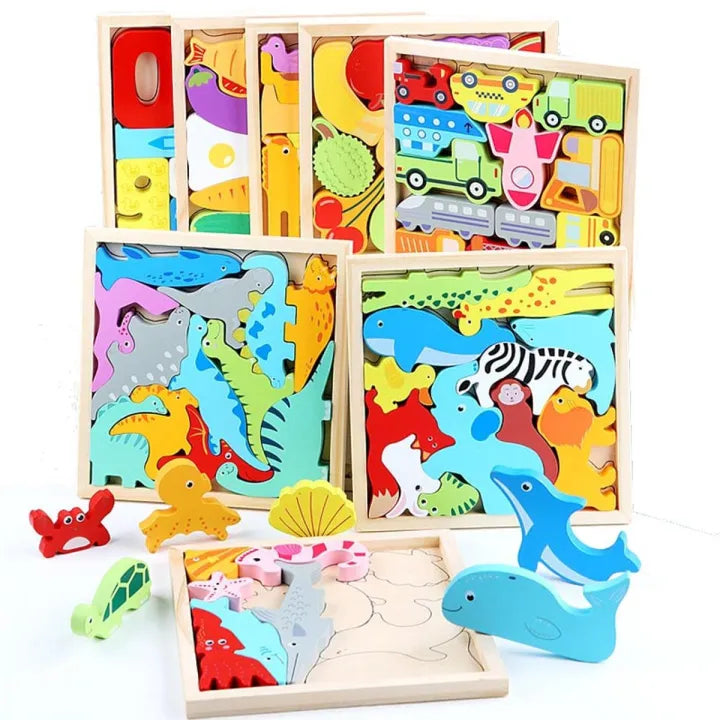 Colorful Creative 3D Puzzles for Kids