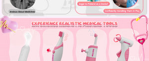 Pretend Dentist Playset for Kids – Doctor Kit with Medical Bag & Realistic Dental Tools for Toddlers Ages 3-5