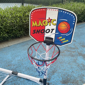 2 in 1 Children Sports Equipment Football Goal Basketball Stands for Kids Outdoor Toy