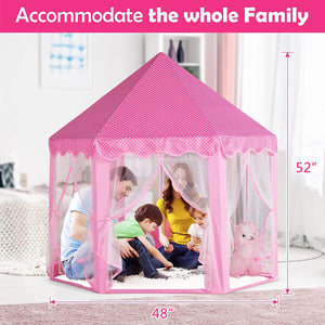 Beautiful Princess Castle Play Tent House with Lights