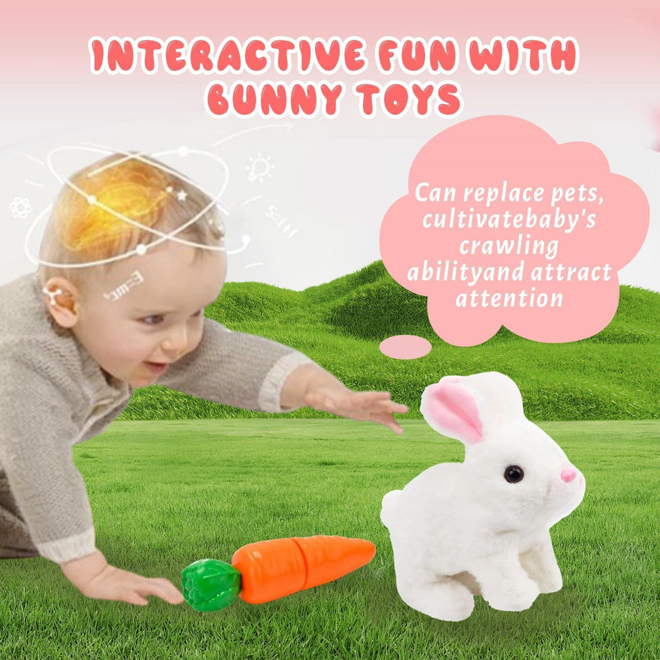 Fluffy Walking Rabbit (Pack Of 3)