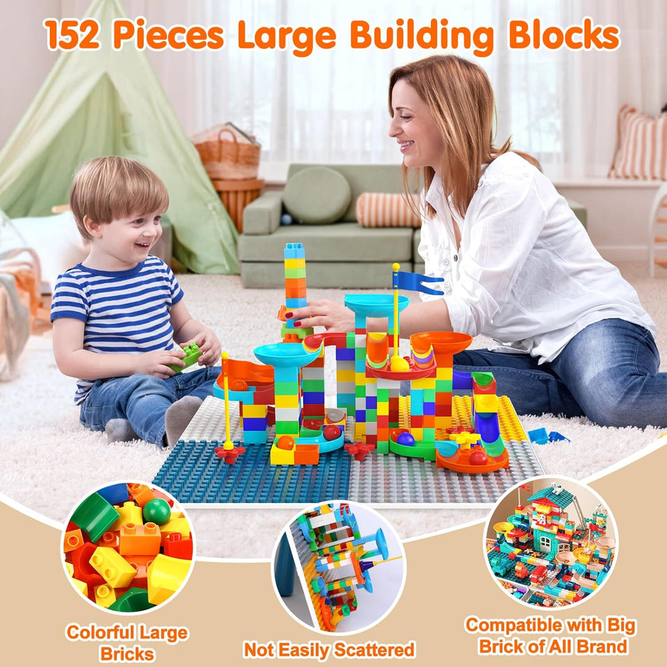 5-in-1 Building Blocks Table Set – Includes 1 Chair & 200+ Blocks Set