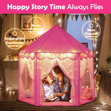 Beautiful Princess Castle Play Tent House with Lights