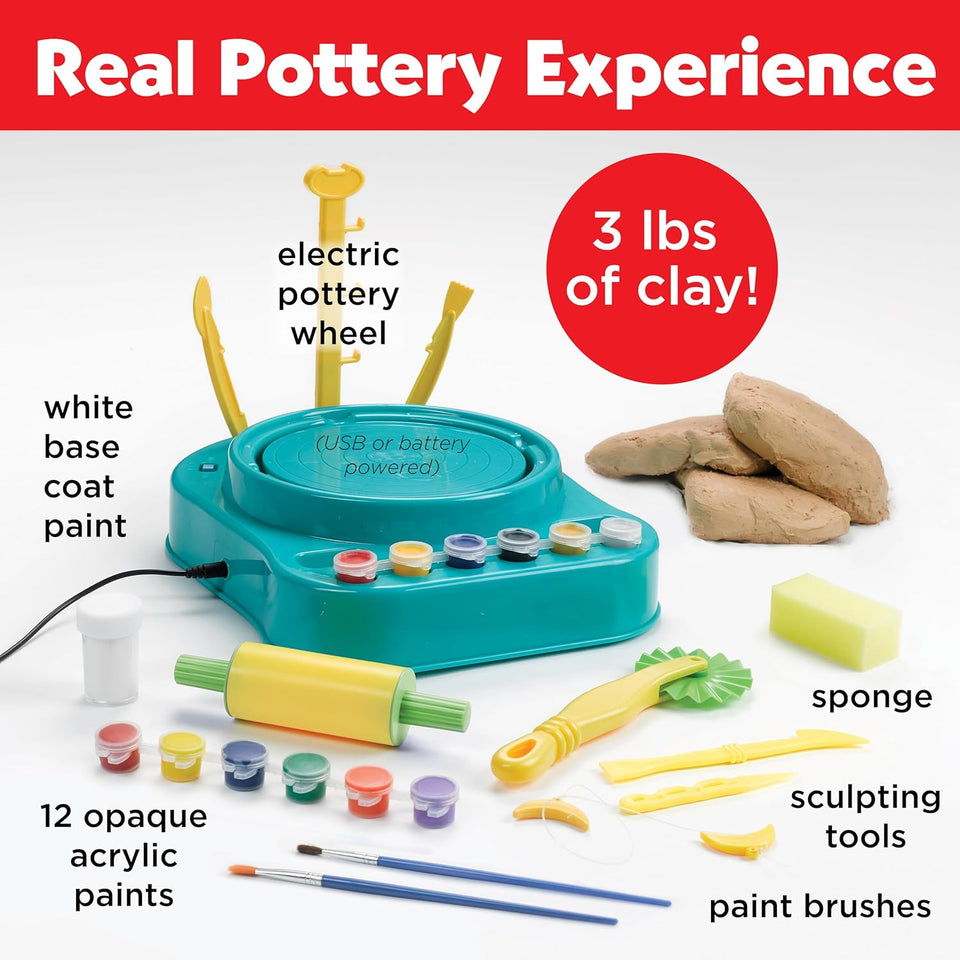 Pottery Wheel Creative Artisan Kit for Kids