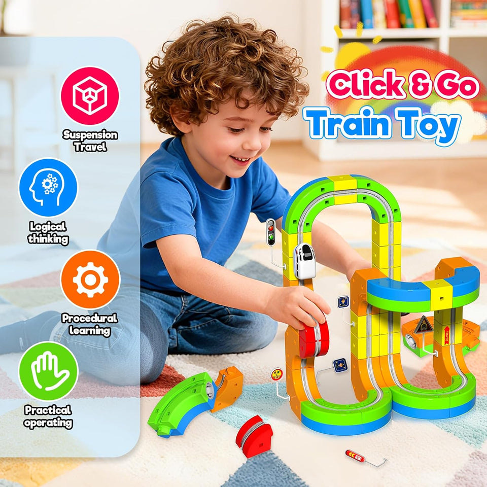 This Magnetic Train Truck Builder Set (48 Pcs)