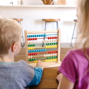 Wooden Abacus 10 Row Calculating Frames 🧮