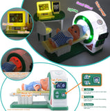 Realistic Pretend Play Doctor Kit with Toy Stethoscope and Medical Tools