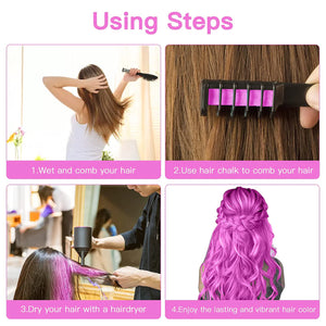 DIY Temporary Hair Chalk Comb