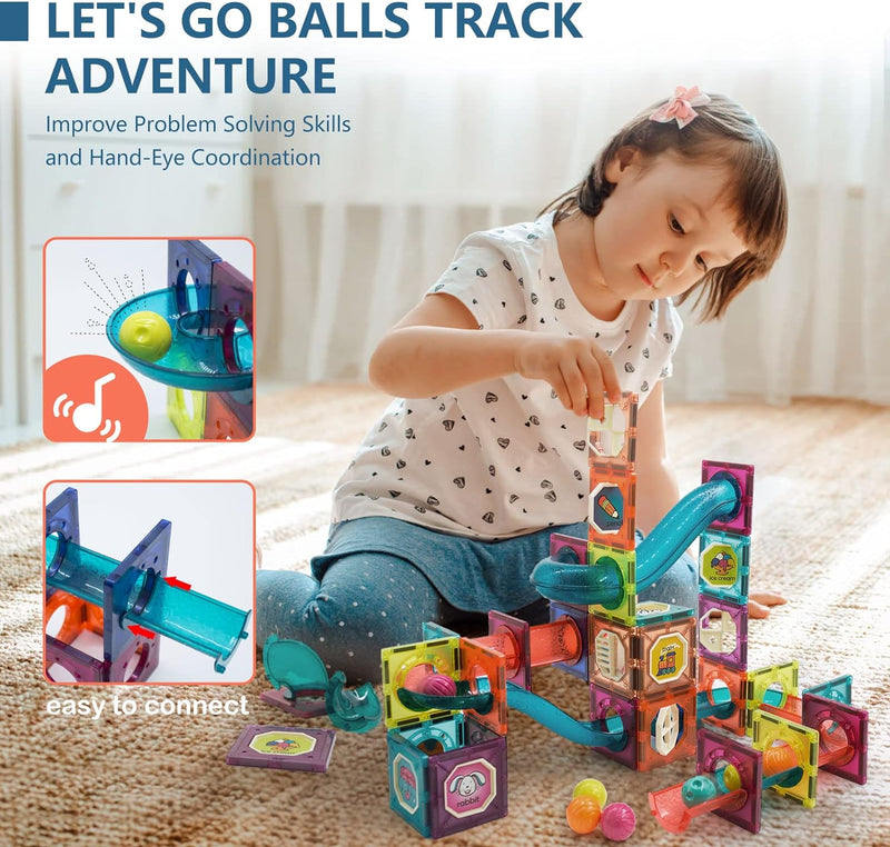 56Pcs Building Blocks  Magnetic Tiles