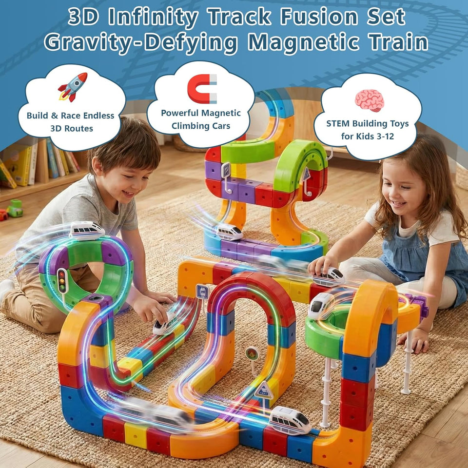 This Magnetic Train Truck Builder Set (48 Pcs)