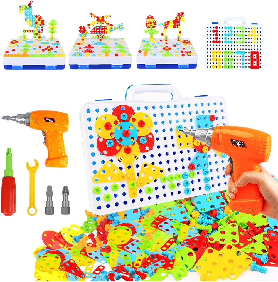 Kids Power Tools With Screwdriver Toy Set