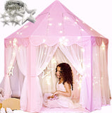 Beautiful Princess Castle Play Tent House with Lights