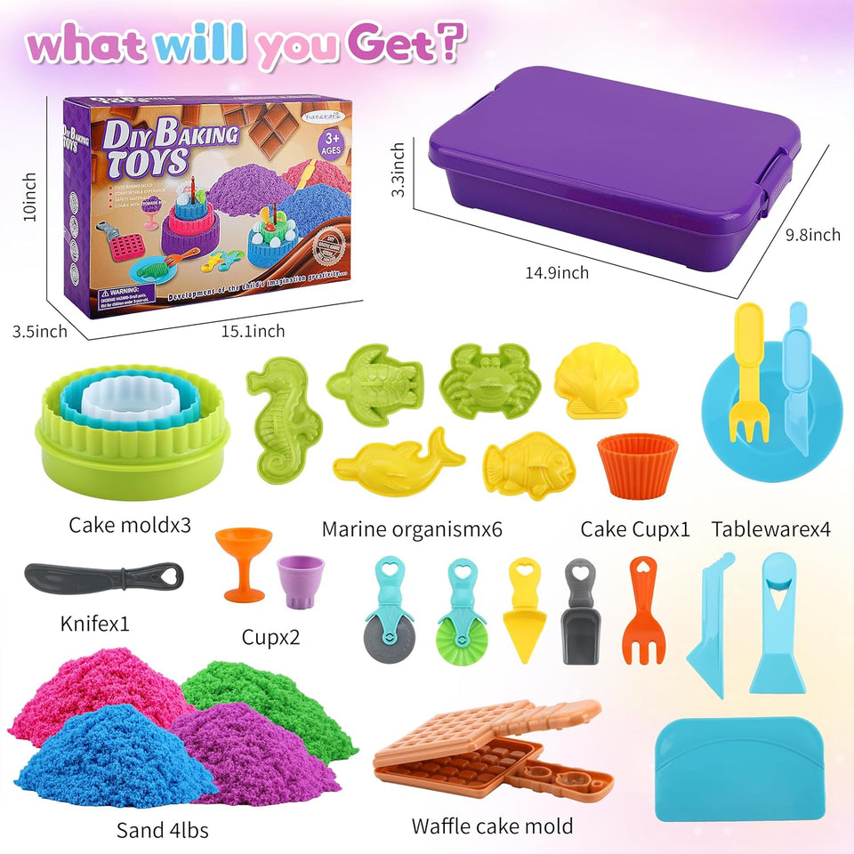 Cake Magic Play Sand Kit 🍰