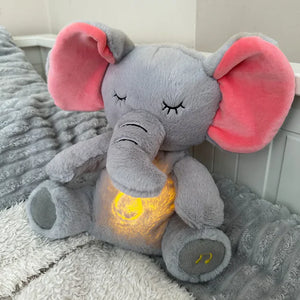 Breathing Relaxing Teddy Elephant with Calming Music, Lights