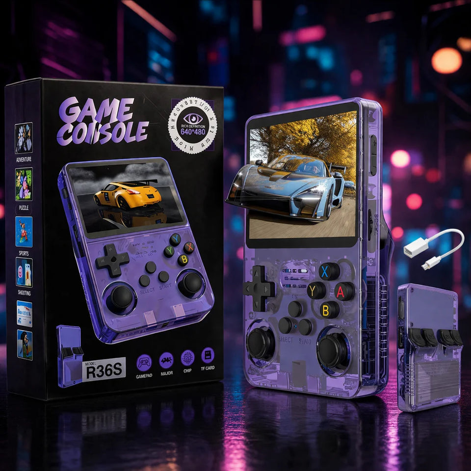 R36S Retro Handheld Console + 15,000+ Games