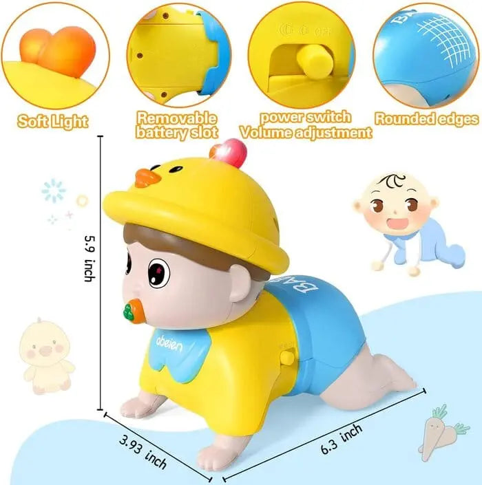 Baby Crawling Boy With Light And Sound