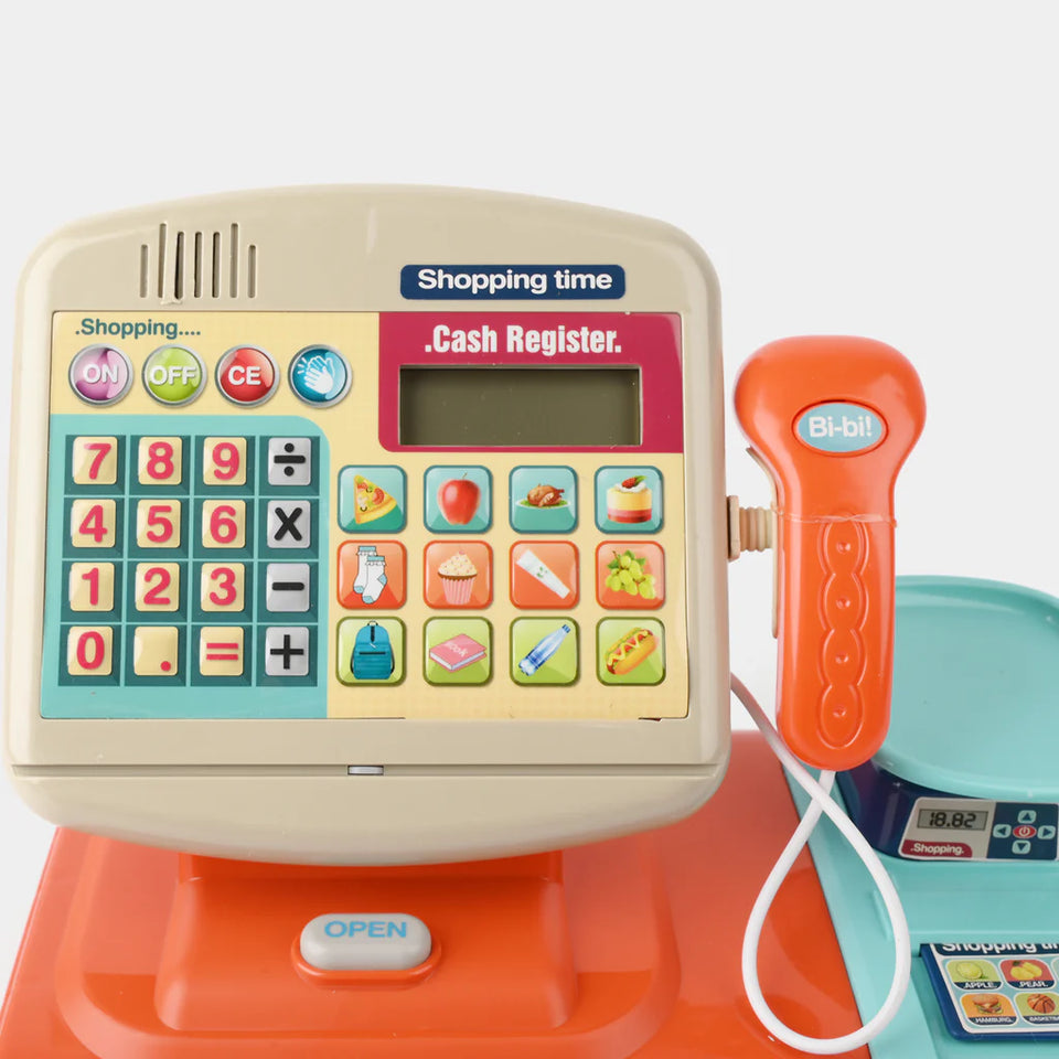Pretend Play Calculator Cash Register Supermarket Toy