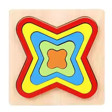 Wooden 3D Geometric Shape Puzzle (Any One)