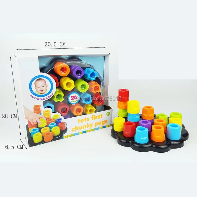 Tots First Chunky Pegs Baby Toddler Sorting Activity