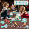 Realistic Pretend Play Doctor Kit with Toy Stethoscope and Medical Tools