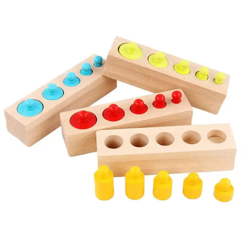 Wooden Montessori Knobbed Cylinders