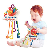 4 in 1 Multi-function Pull Sting baby Rattle