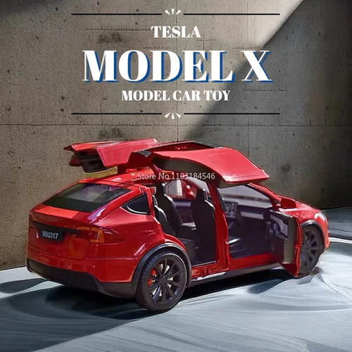 1:28 Scale Diecast Model X Alloy Tesla Car