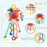 4 in 1 Multi-function Pull Sting baby Rattle