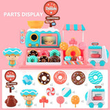 Pretend Play Donut Shop Playset with Lights and Music