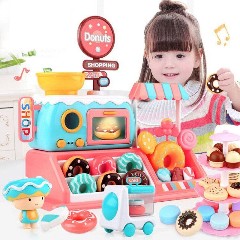 Pretend Play Donut Shop Playset with Lights and Music