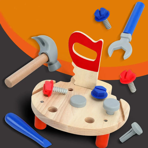 Wooden Tool Rack Toy for Kids