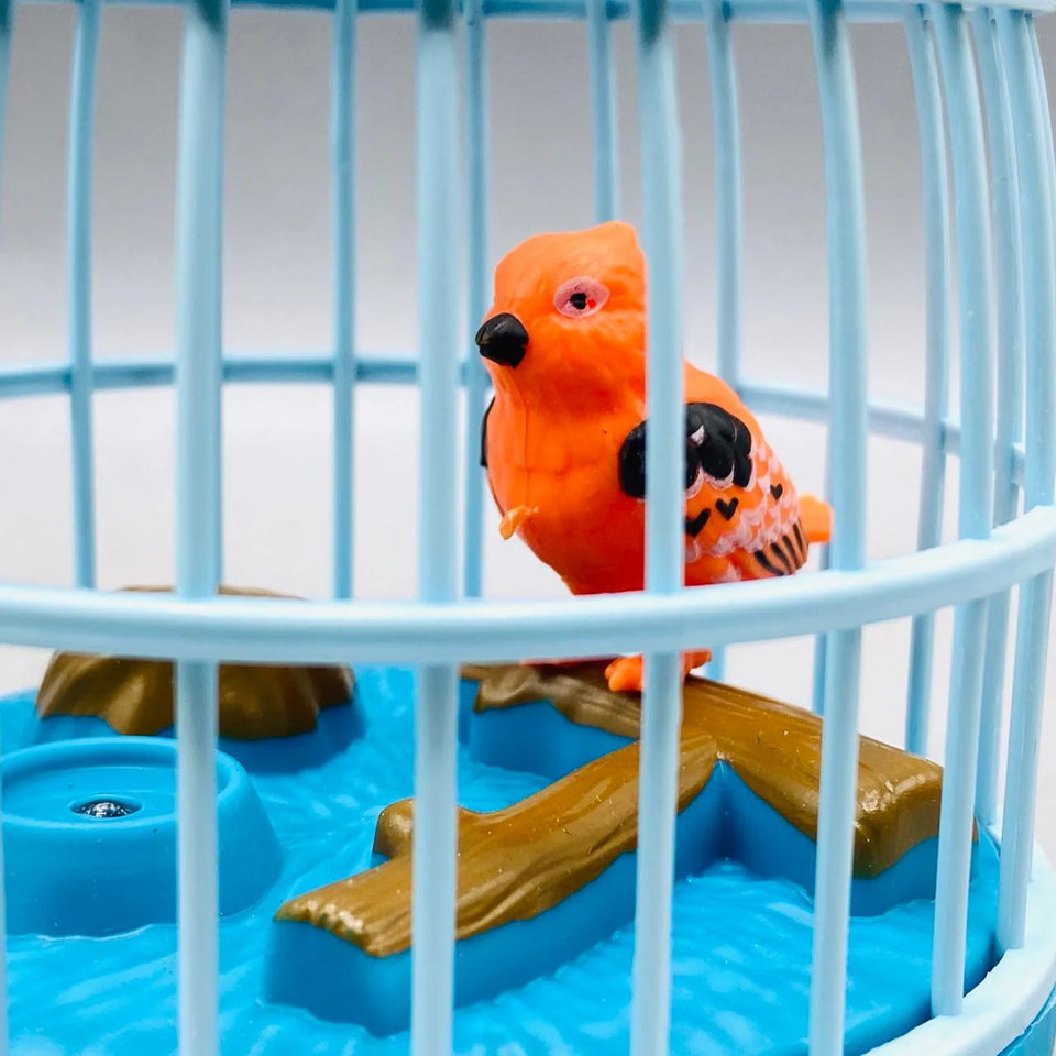 Singing Bird Cage With Light And Sound