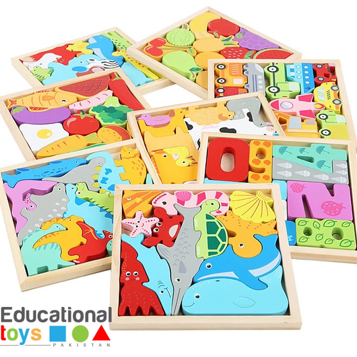 Colorful Creative 3D Puzzles for Kids