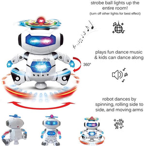 Dancing Robot With 3D Flashing Lights And Music 🤖