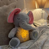 Breathing Relaxing Teddy Elephant with Calming Music, Lights