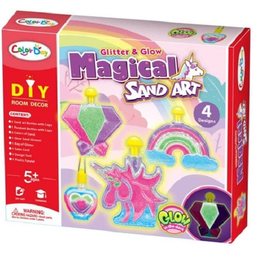 DIY Glitter & Glow Magical Sand Art