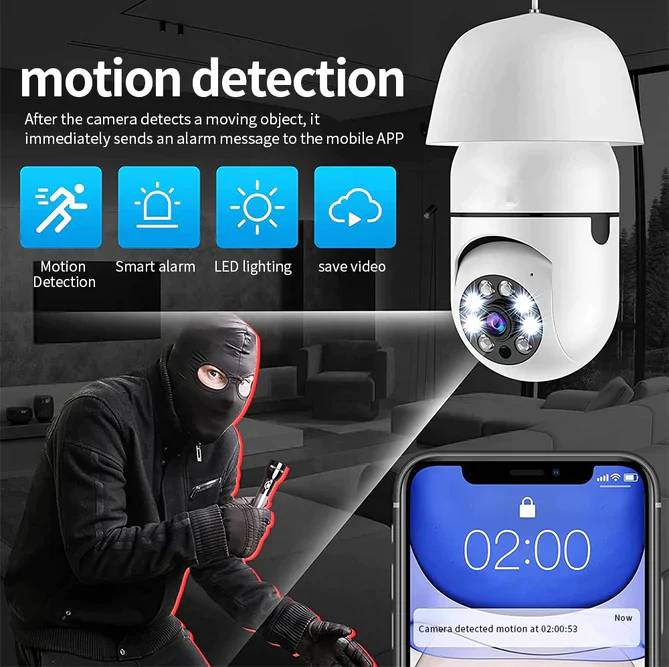 V380 PRO CCTV -HD CAMERA WITH MOTION DETECTION, COLORED NIGHT VISION