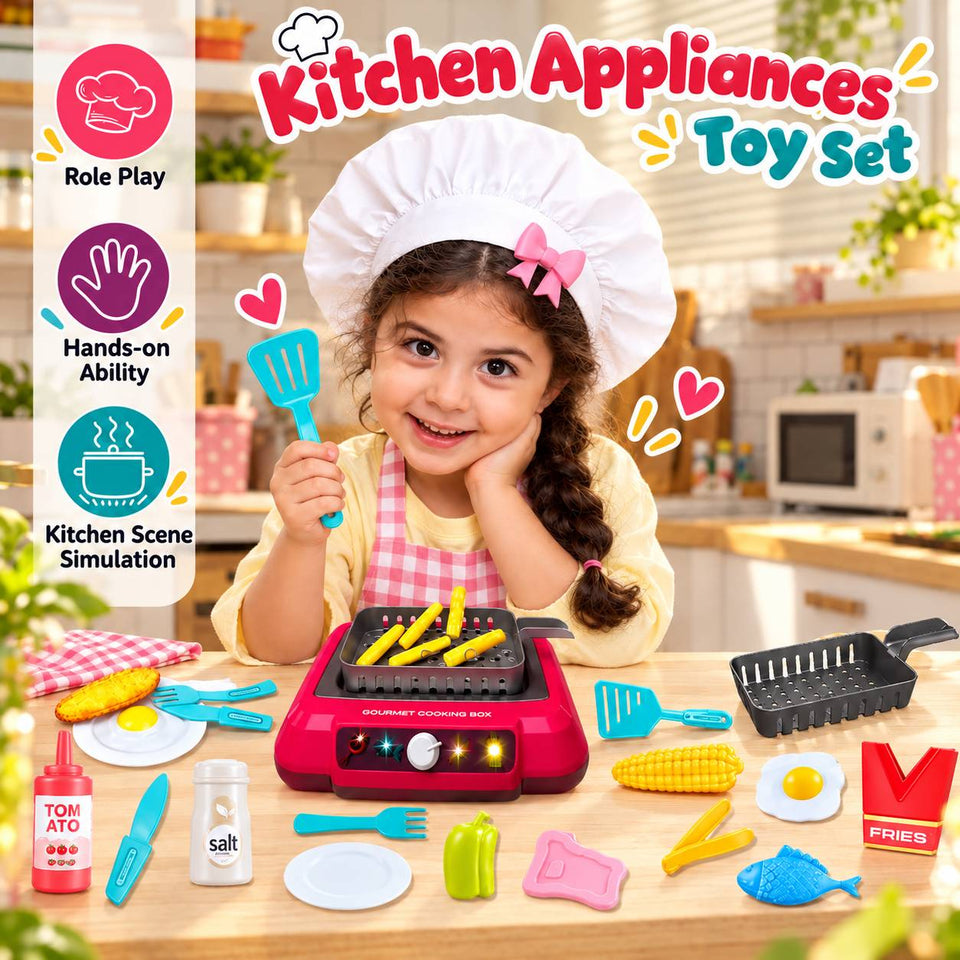 DIY Magic Food Cooking Set – Color-Changing, Bubble-Grill Fun!