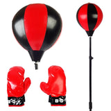 Kids Boxing Stand  + Gloves and Pump (Height-Adjustable)