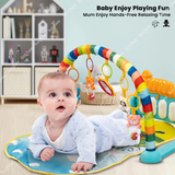 Baby Piano Keyboard Gym Mat & Fitness Rack