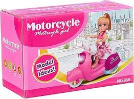 Doll Ride On Motorbike With Light And Sound