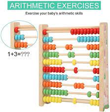 Wooden Abacus 10 Row Calculating Frames 🧮