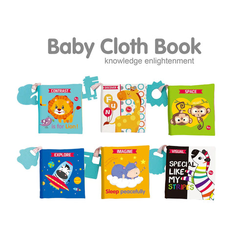 Activity Senory Cloth Book Set For Babies (6 books