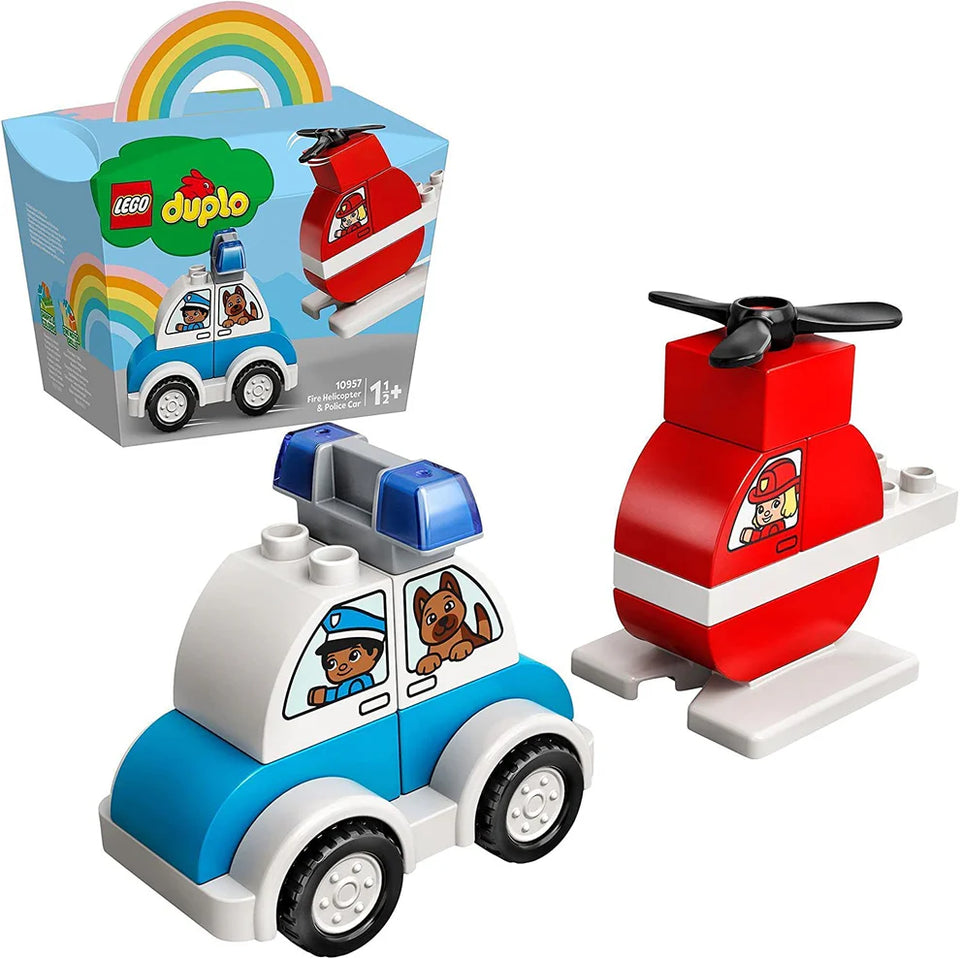Fire Helicopter and Police Car